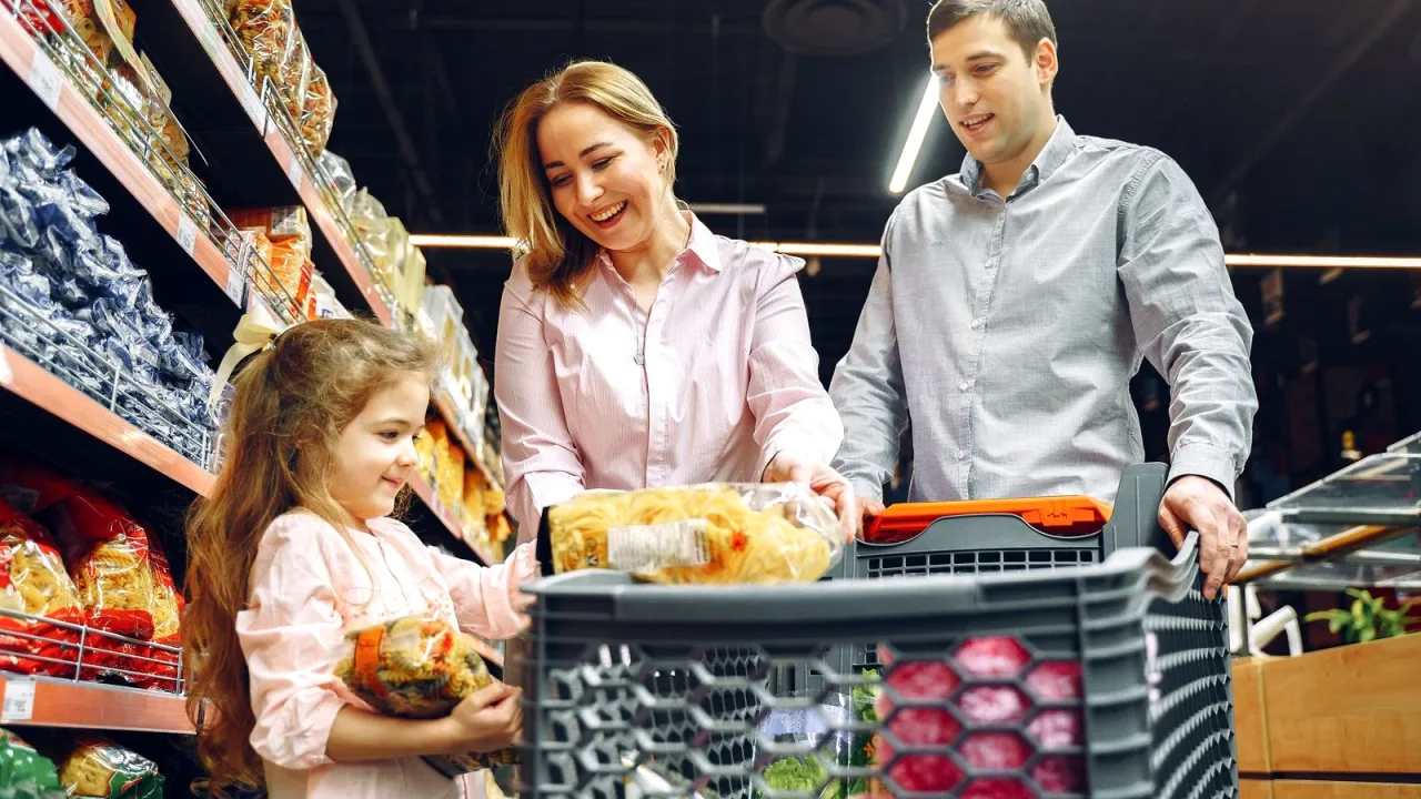 Market taze sebze reyonu