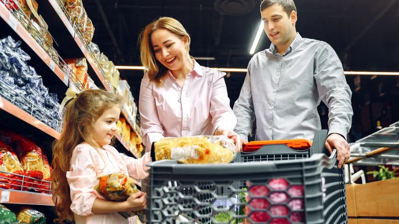 Market taze sebze reyonu